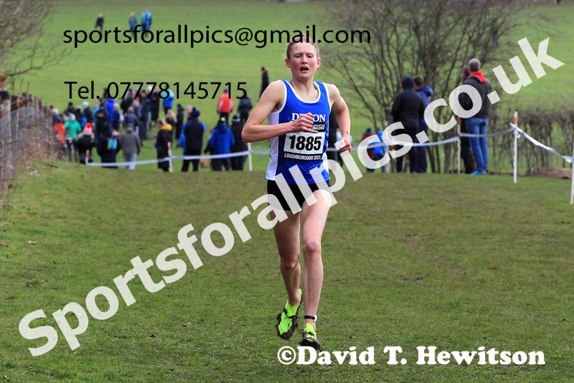 Womens Under-17s 2023 UK CAU Inter Counties Cross Country Champs, Prestwold Hall, Loughborough. Photo: David T. Hewitson/Sports for All Pics